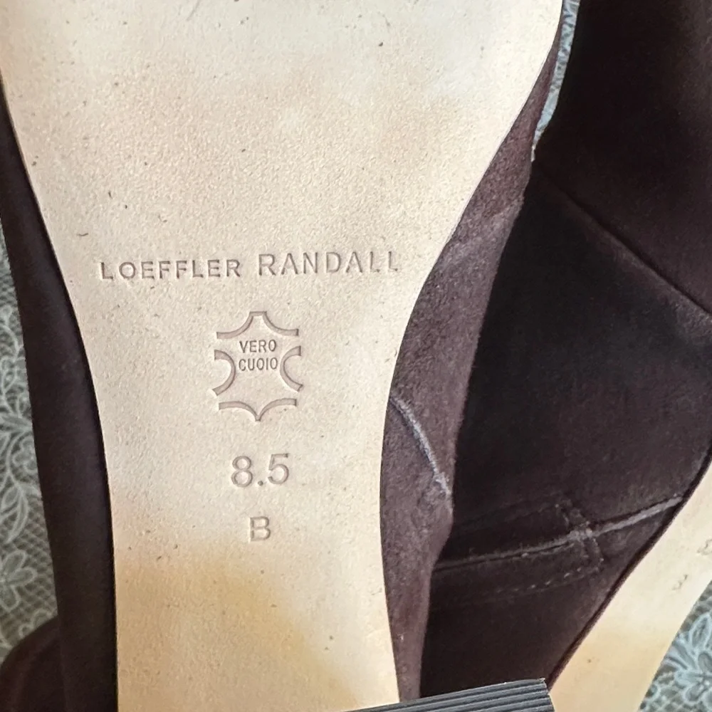 Loeffler Randall Brown Suede Heeled Boots - Picture 2 of 7